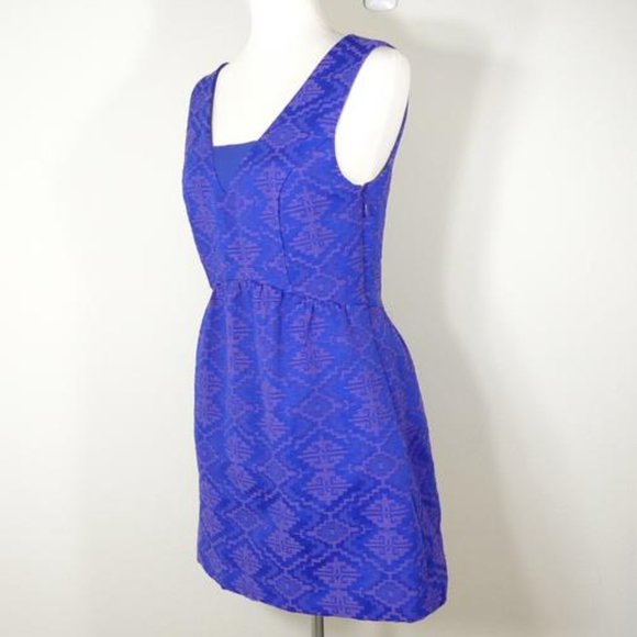 Maeve blue jaquard sheath dress - Picture 7 of 7